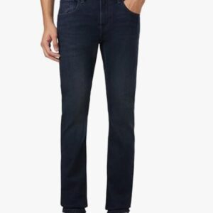 man wearing slim fit jeans